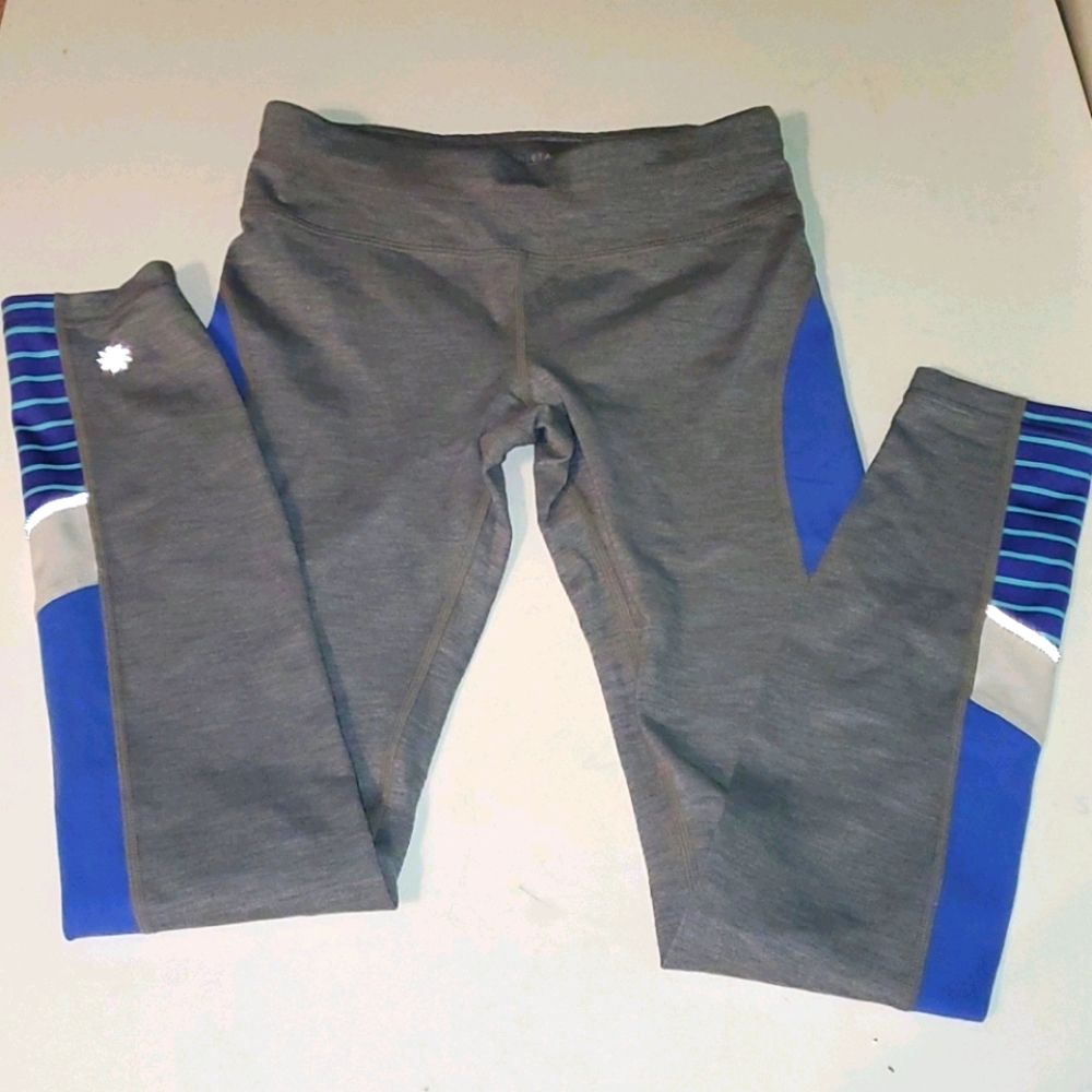 Athleta Kids Leggings in Gray and Blue